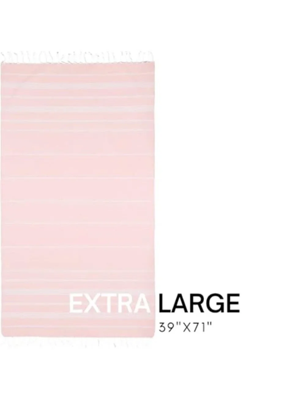 Turkish Beach Towel Travel Bag Quick Dry Sand Free Oversized Large Blush Floral